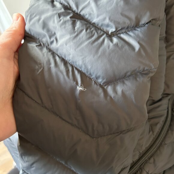 Hollister Down Coat XS Gray Ultimate Down Collection Hooded Puffer Jacket - Picture 6 of 9